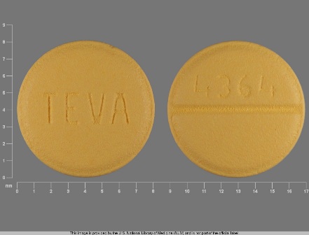 4364 TEVA: (0172-4364) Labetalol Hydrochloride 100 mg Oral Tablet by Cardinal Health