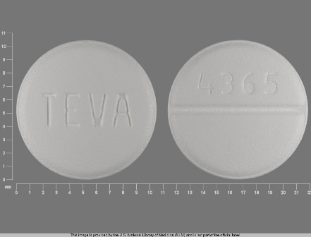 4365 TEVA: (0172-4365) Labetalol Hydrochloride 200 mg Oral Tablet by Mckesson Contract Packaging