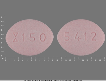 5412 150: (0172-5412) Fluconazole 150 mg Oral Tablet by Ivax Pharmaceuticals, Inc.