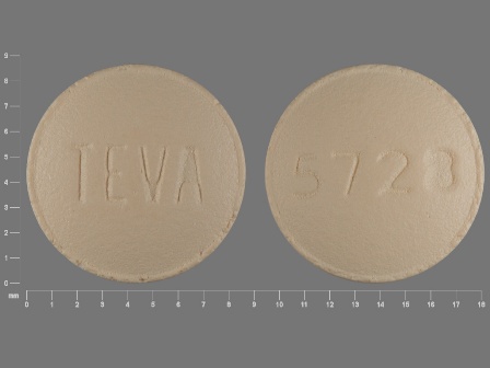 TEVA 5728: (0172-5728) Famotidine 20 mg Oral Tablet, Film Coated by Denton Pharma, Inc. Dba Northwind Pharmaceuticals