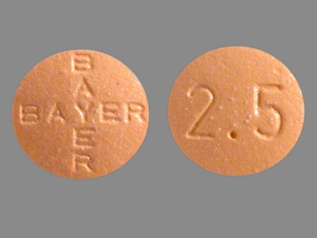 BAYER 2 5: (0173-0828) Levitra 2.5 mg Oral Tablet by Glaxosmithkline LLC