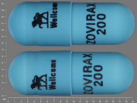 Wellcome ZOVIRAX 200: (0173-0991) Zovirax 200 mg Oral Capsule by Remedyrepack Inc.