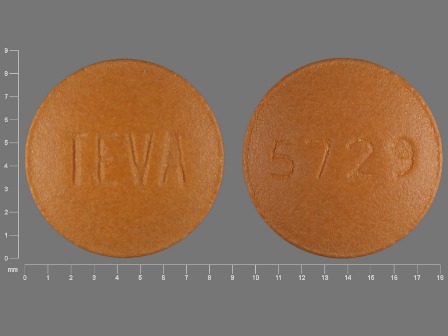 TEVA 5729: Famotidine 40 mg/1 Oral Tablet, Film Coated