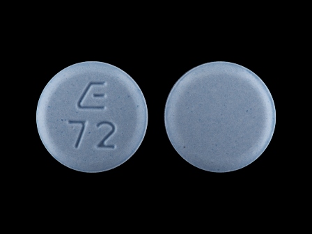 E 72: (0185-0072) Lovastatin 20 mg Oral Tablet by Unit Dose Services