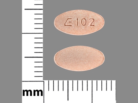 E102: (0185-0102) Lisinopril 20 mg Oral Tablet by Bryant Ranch Prepack