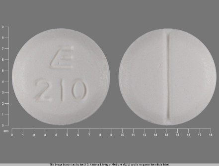 E 210: (0185-0210) Methimazole 10 mg Oral Tablet by Unit Dose Services