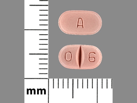 A 0 6 pink tablet