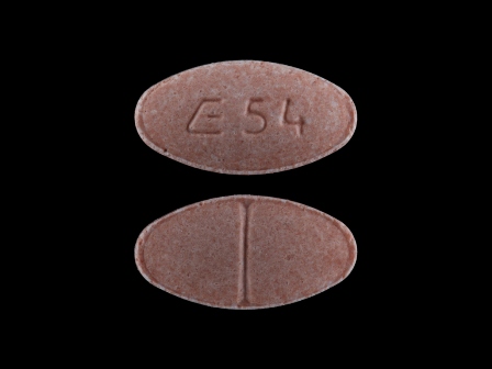 E54: (0185-5400) Lisinopril 5 mg/1 Oral Tablet by Ncs Healthcare of Ky, Inc Dba Vangard Labs