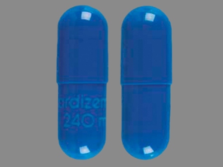 cardizem CD 240 mg: 24 Hr Cardizem 240 mg Extended Release Capsule