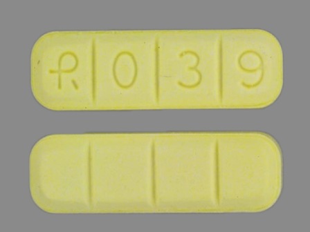 R 039 yellow alprazolam 2mg