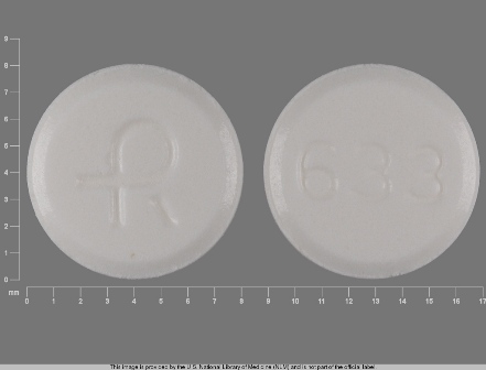 R 633: (0228-2633) Lovastatin 10 mg Oral Tablet by Actavis Elizabeth LLC