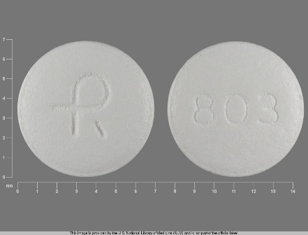 R 803 White Round Tablet