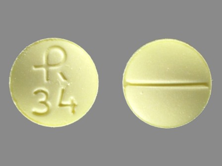 R 34: Clonazepam 1 mg Oral Tablet