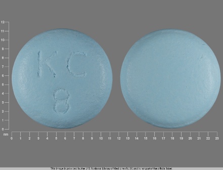 KC 8: (0245-0040) Klor-con 8 Meq Extended Release Tablet by Legacy Pharmaceutical Packaging
