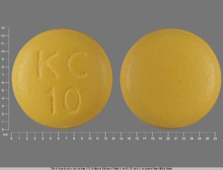 KC 10: Klor-con 10 Meq Extended Release Tablet