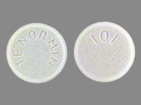 Tenormin 101: (0310-0101) Tenormin 100 mg Oral Tablet by Almatica Pharma Inc.