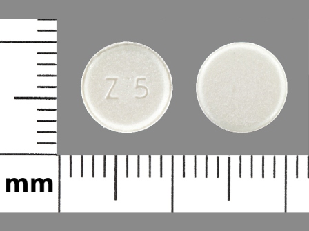 Z 5: (0310-0213) Zomig-zmt 5 mg Disintegrating Tablet by Astrazeneca Pharmaceuticals Lp