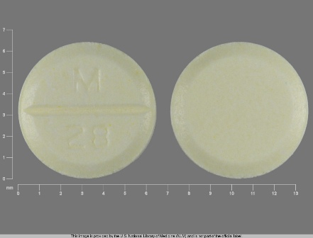 M 28: (0378-0028) Nadolol 20 mg Oral Tablet by Mylan Pharmaceuticals Inc.