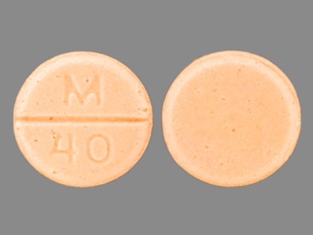 M 40: (0378-0040) Clorazepate Dipotassium 7.5 mg Oral Tablet by Contract Pharmacy Services-pa