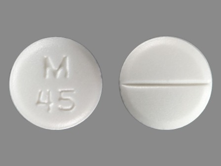 M 45: (0378-0045) Diltiazem Hydrochloride 60 mg Oral Tablet by Mylan Pharmaceuticals Inc.