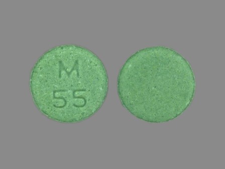 M 55: (0378-0055) Timolol 5 mg Oral Tablet by Mylan Pharmaceuticals Inc.