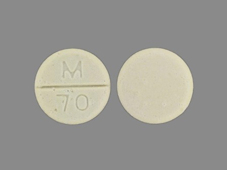M 70: (0378-0070) Clorazepate Dipotassium 15 mg Oral Tablet by Remedyrepack Inc.
