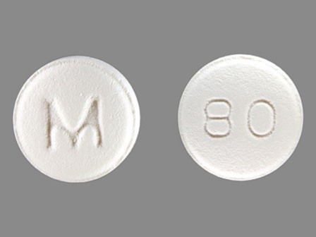 M 80: Indapamide 2.5 mg Oral Tablet