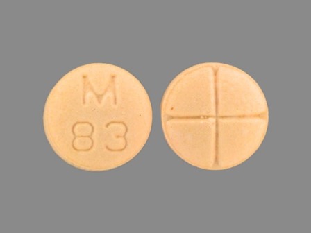M 83: (0378-0083) Captopril 25 mg / Hctz 25 mg Oral Tablet by Physicians Total Care, Inc.