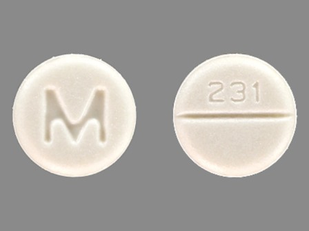 M 231: (0378-0231) Atenolol 50 mg Oral Tablet by Ncs Healthcare of Ky, Inc Dba Vangard Labs