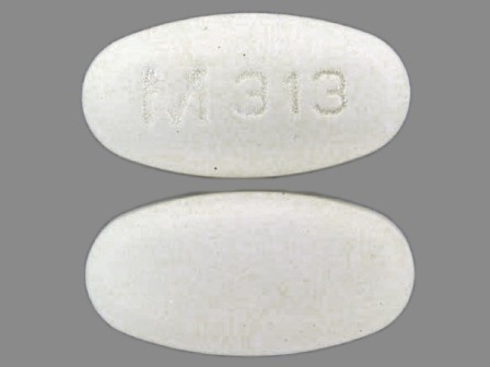 M 313: (0378-0313) Tolmetin 600 mg Oral Tablet by Stat Rx USA LLC