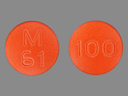 M 61 100: (0378-0618) Thioridazine Hydrochloride 100 mg Oral Tablet, Film Coated by Remedyrepack Inc.