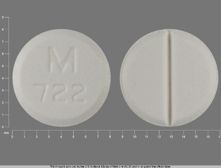 M 722: Tizanidine 2 mg (Tizanidine Hydrochloride 2.29 mg) Oral Tablet
