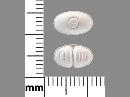 FL 10 G: (0378-0734) Fluoxetine 10 mg (As Fluoxetine Hydrochloride 11.2 mg) Oral Tablet by Lake Erie Medical & Surgical Supply Dba Quality Care Products LLC