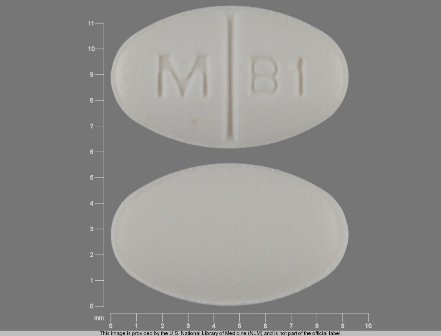 M B1: Buspirone Hydrochloride 5 mg (Equivalent To Buspirone 4.6 mg) Oral Tablet