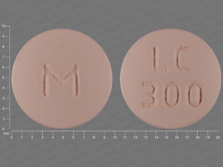 M LC 300: (0378-1300) Lico3 300 mg Extended Release Tablet by Mylan Institutional Inc.