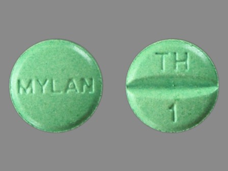 MYLAN TH 1 green pill