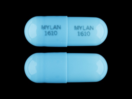 Mylan 1610 Turquoise capsule