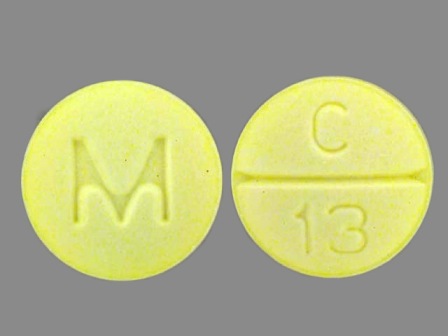 M C 13: (0378-1910) Clonazepam 0.5 mg Oral Tablet by Mylan Pharmaceuticals Inc.