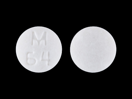 M 64: Atenolol 100 mg / Chlorthalidone 25 mg Oral Tablet
