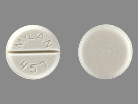 MYLAN 457: Lorazepam 1 mg Oral Tablet
