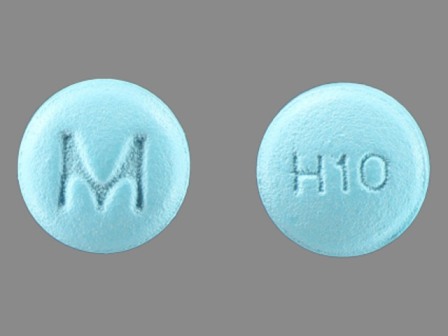 M H10: (0378-2586) Hydroxyzine Hydrochloride 10 mg Oral Tablet by Mylan Pharmaceuticals Inc.