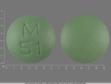 M 51: Amitriptyline Hydrochloride 25 mg Oral Tablet