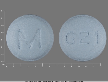 M G21: (0378-2721) Galantamine 4 mg (As Galantamine Hydrobromide 5.126 mg) Oral Tablet by Mylan Institutional Inc.
