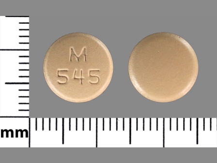 M 545: (0378-3545) Mirtazapine 45 mg Oral Tablet by Ncs Healthcare of Ky, Inc Dba Vangard Labs