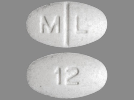 M L 12: (0378-3612) Liothyronine Sodium 25 Mcg Oral Tablet by Mylan Pharmaceuticals Inc.