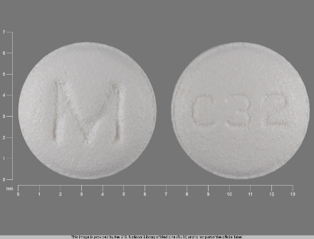 M C32: Carvedilol 6.25 mg Oral Tablet