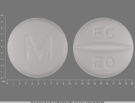 M EC 20: (0378-3857) Escitalopram Oxalate 20 mg Oral Tablet, Film Coated by Contract Pharmacy Services-pa