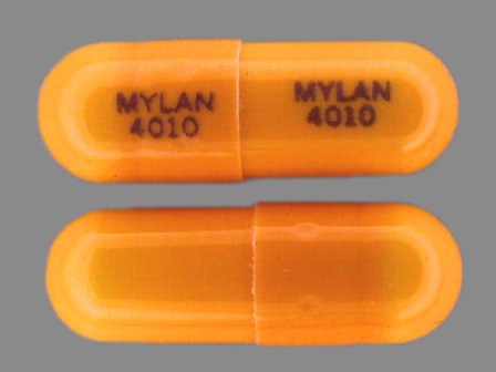 Mylan 4010 orange capsule