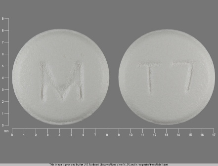 M T7 White Round Tablet