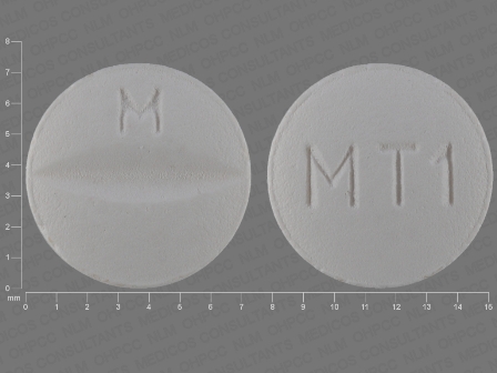 M MT1: Metoprolol Succinate 25 mg 24 Hr Extended Release Tablet